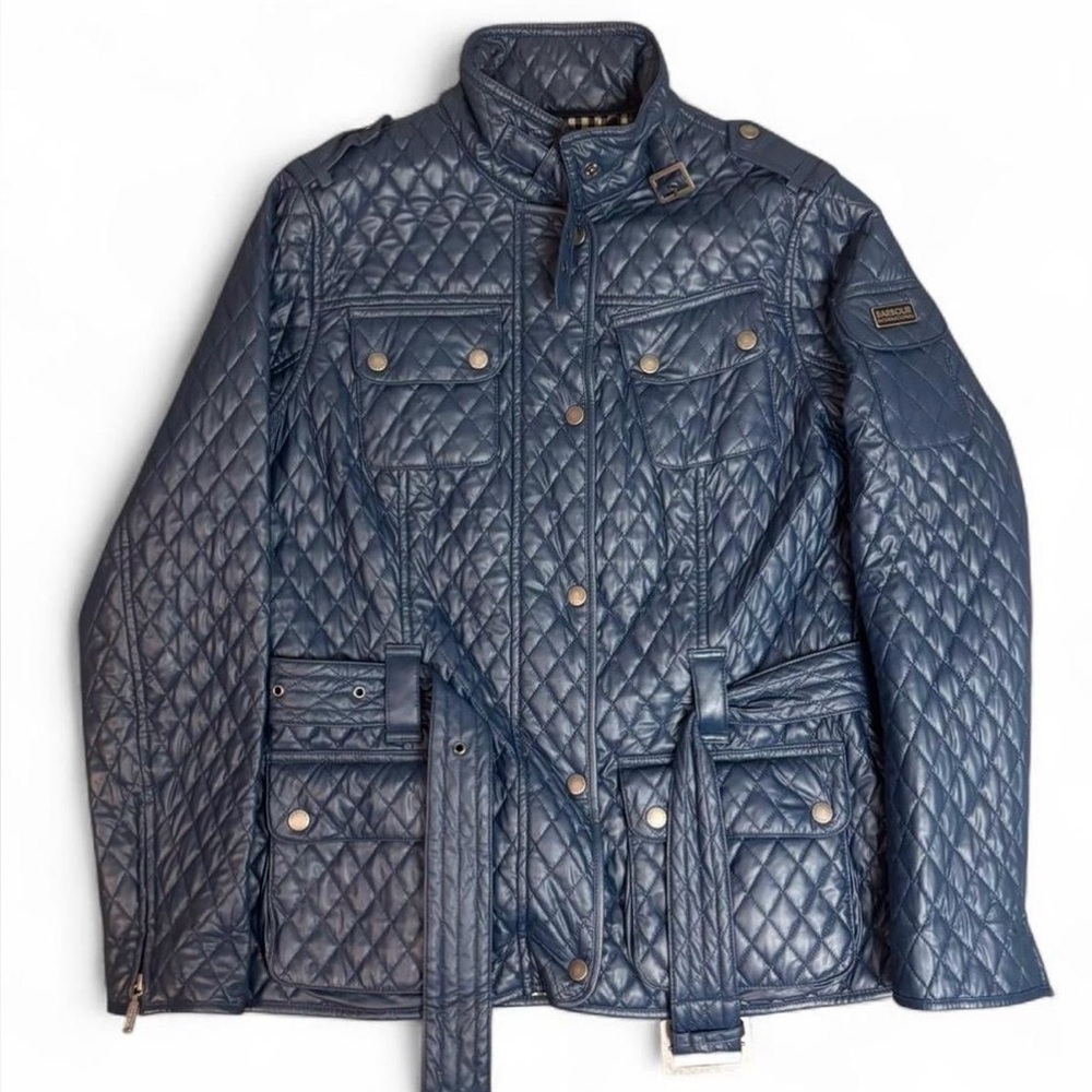 Barbour Navy Quilted Field Jacket